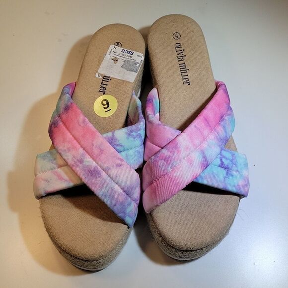 BRAND NEW OLIVIA MILLER RIVER WOMEN"S  PLASFORM  ESPADRILLE SANDAL - Picture 4 of 16